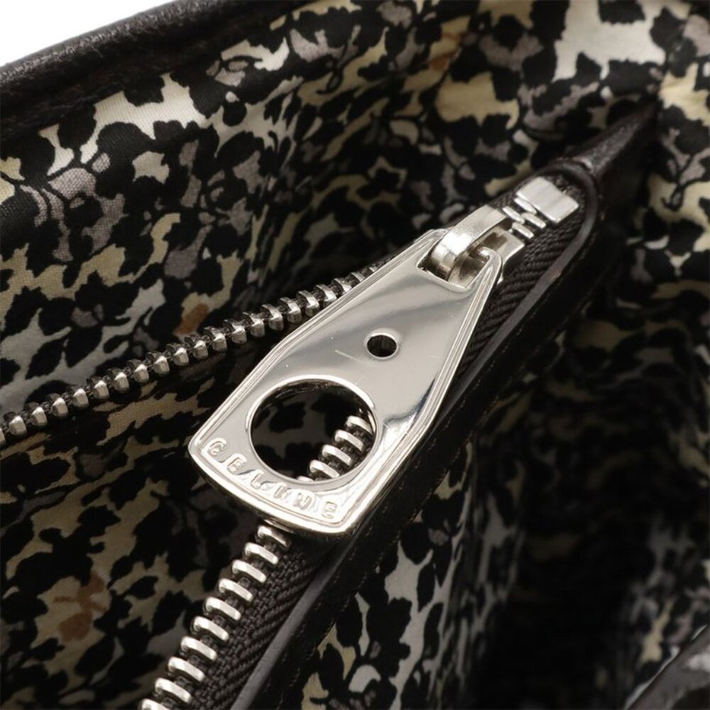 Celine Paris Macadam Boogie Bag Tote Denim Leather Black Silver - Picture 6 of 8